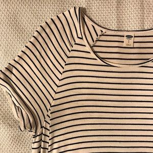 White Striped Old Navy Dress